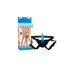 Fetish Fantasy Beginners Strap On For Him 5.25 Inch Blue Black